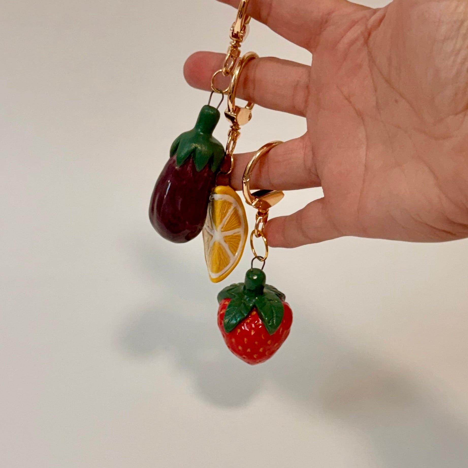 Fruit and Veggie Keychain